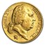 1816-1824 France Gold 20 Francs Louis XVIII AU