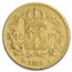 1816-1824 France Gold 40 Francs Louis XVIII Avg Circ (Scruffy)