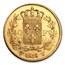 1816-1824 France Gold 40 Francs Louis XVIII (Avg Circ)