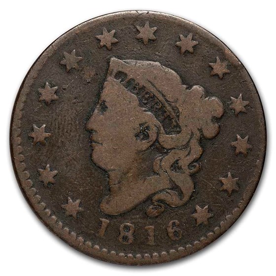 1816 Large Cent VG 1816 Large Cent VG