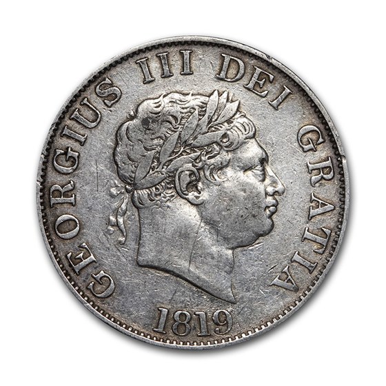 1817-1820 Great Britain Silver Half Crown George III Avg Circ
