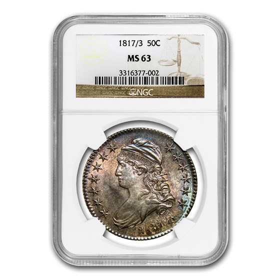 1817/3 Capped Bust Half Dollar MS-63 NGC 1817/3 Capped Bust Half Dollar MS-63 NGC