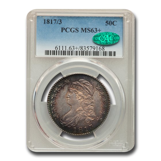 1817/3 Capped Bust Half Dollar MS-63+ PCGS CAC