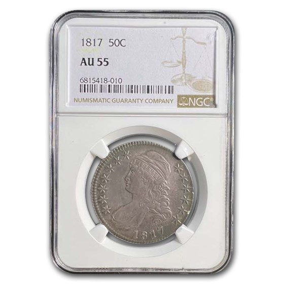 1817 Capped Bust Half Dollar AU-55 NGC