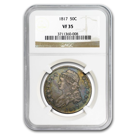 1817 Capped Bust Half Dollar VF-35 NGC 1817 Capped Bust Half Dollar VF-35 NGC