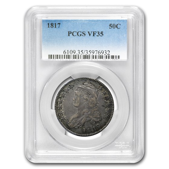 1817 Capped Bust Half Dollar VF-35 PCGS 1817 Capped Bust Half Dollar VF-35 PCGS