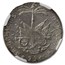 1817 Haiti Silver 25 Centimes MS-64 NGC