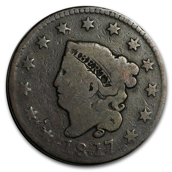 1817 Large Cent Good (13 Stars) 1817 Large Cent Good (13 Stars)