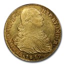 1817-P Colombia Gold 8 Escudos Charles IV MS-61 PCGS