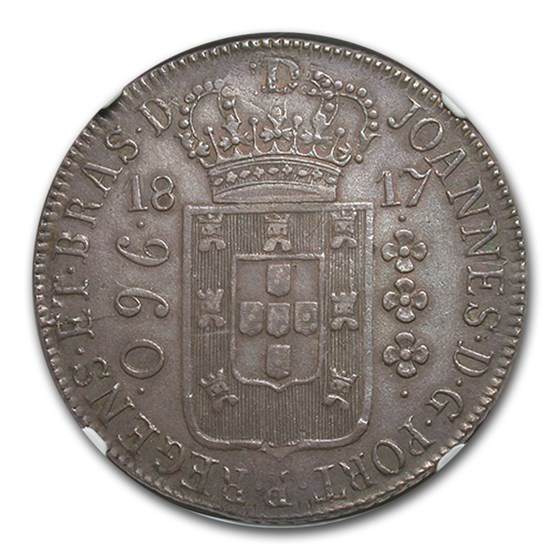 1817-R Brazil Silver 960 Reis XF-45 NGC 1817-R Brazil Silver 960 Reis XF-45 NGC