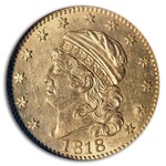 1818 $5 Capped Bust Gold Half Eagle MS-62 NGC