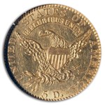 1818 $5 Capped Bust Gold Half Eagle MS-62 NGC