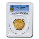 1818 $5 Gold Classic Head Half Eagle MS-63 PCGS (STATESOF) 1818 $5 Gold Classic Head Half Eagle MS-63 PCGS (STATESOF)