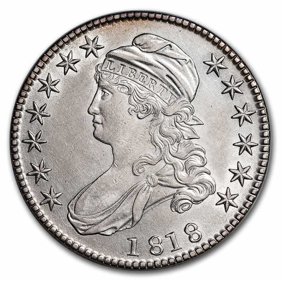 1818 Bust Half Dollar AU