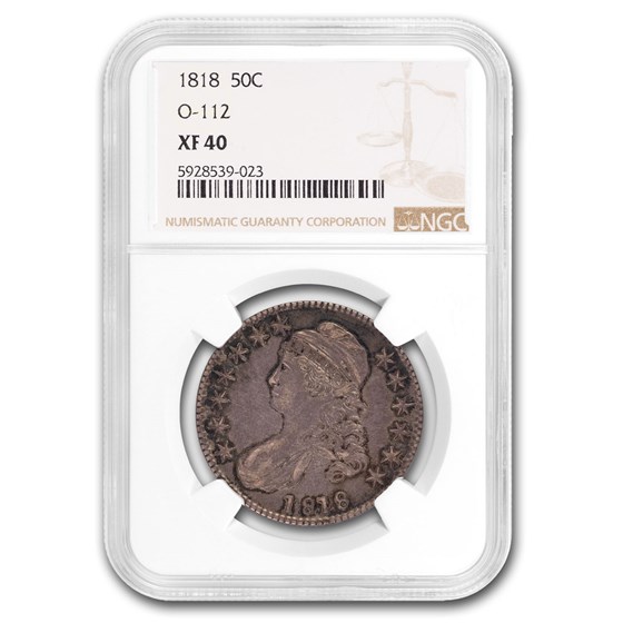 1818 Capped Bust Half Dollar XF-40 NGC (O-112) 1818 Capped Bust Half Dollar XF-40 NGC (O-112)