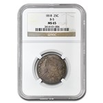 1818 Capped Bust Quarter MS-65 NGC (B-5)