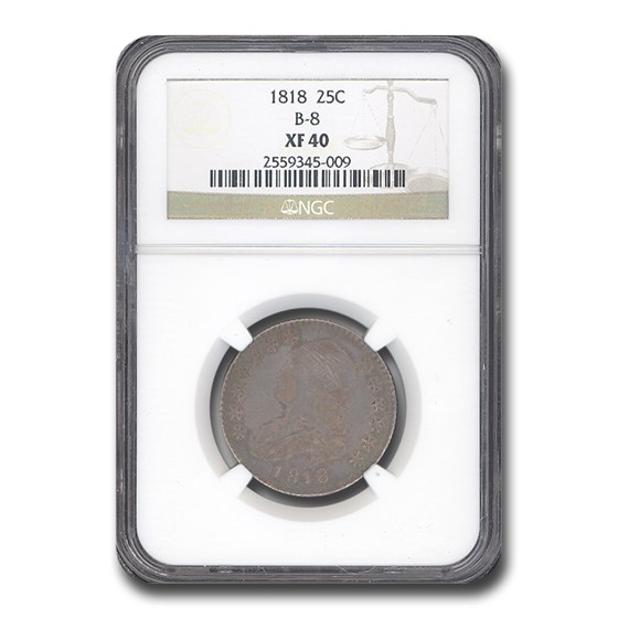 1818 Capped Bust Quarter XF-40 NGC 1818 Capped Bust Quarter XF-40 NGC