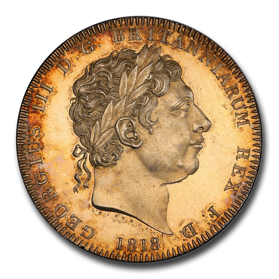 1818 Great Britain Silver Crown George III MS-63 PCGS
