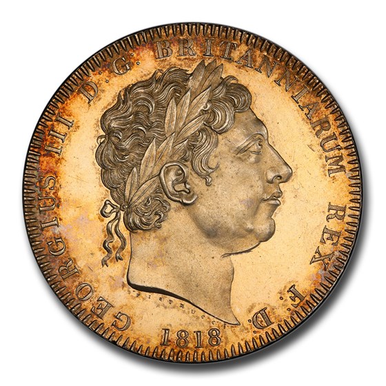 1818 Great Britain Silver Crown George III MS-63 PCGS 1818 Great Britain Silver Crown George III MS-63 PCGS