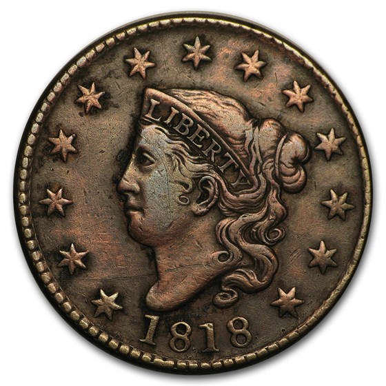 1818 Large Cent Fine 1818 Large Cent Fine
