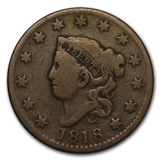 1818 Large Cent VG 1818 Large Cent VG