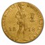 1818 United Kingdom of the Netherlands Gold Ducat XF