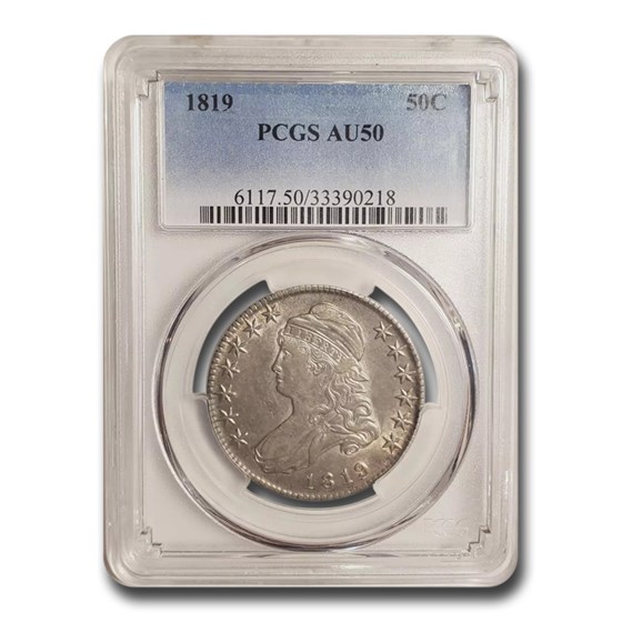 1819 Bust Half Dollar AU-50 PCGS 1819 Bust Half Dollar AU-50 PCGS