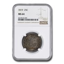 1819 Capped Bust Quarter MS-64 NGC