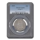 1819 Capped Bust Quarter VF-35 PCGS (Large 9)