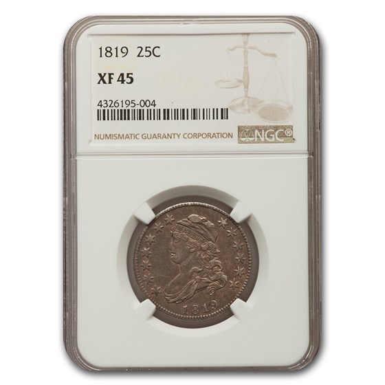 1819 Capped Bust Quarter XF-45 NGC 1819 Capped Bust Quarter XF-45 NGC