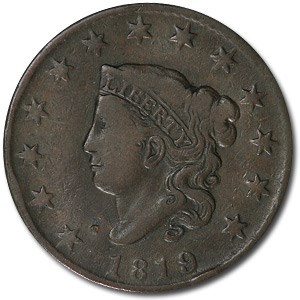 1819 Large Cent Sm Date VF Details 1819 Large Cent Sm Date VF Details