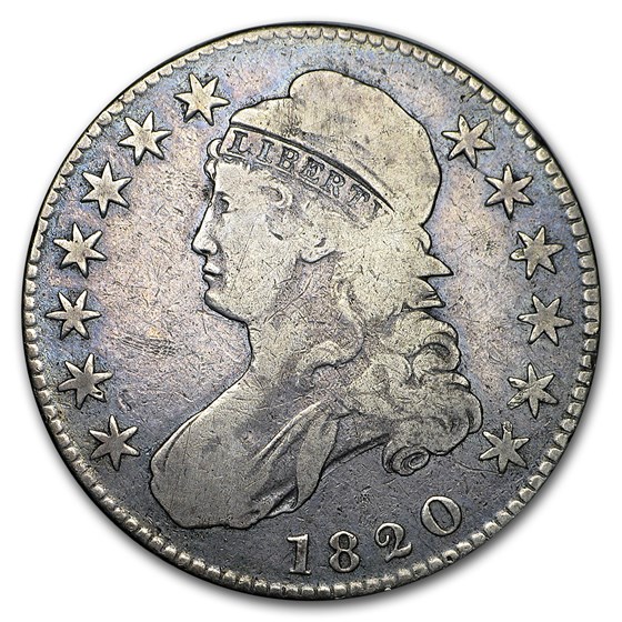 1820 Bust Half Dollar Fine (Curl Base 2, Sm Date) 1820 Bust Half Dollar Fine (Curl Base 2, Sm Date)