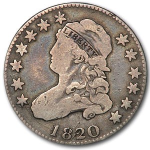 1820 Capped Bust Quarter Fine 1820 Capped Bust Quarter Fine