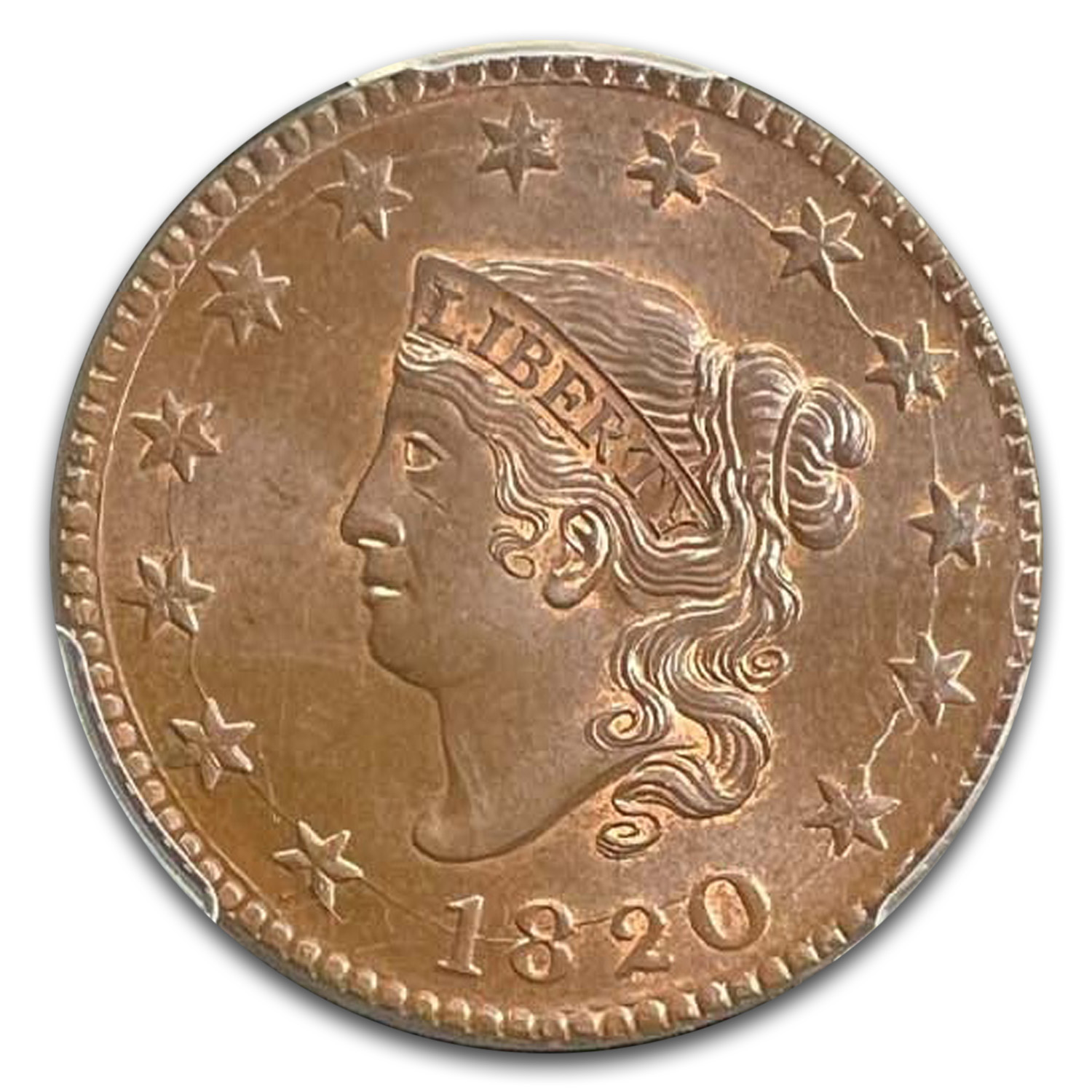 1820 (None) Phil Coronet Liberty Head Large Cent Large Date Value