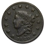 1820 Large Cent Sm Date VF