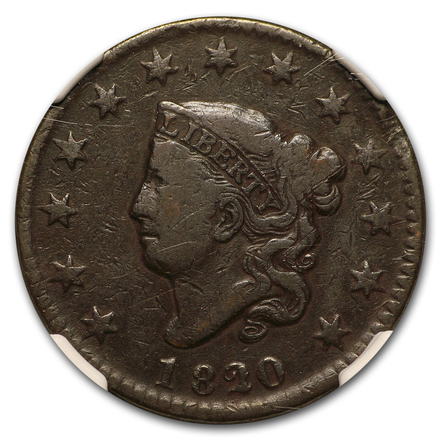 1821 (None) Phil Coronet Liberty Head Large Cent Small Date Value
