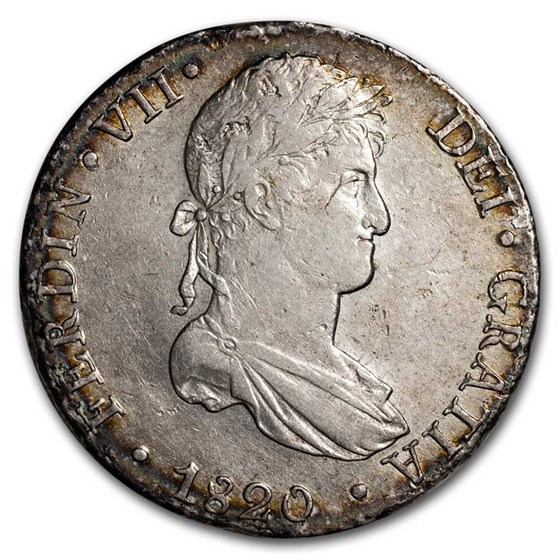1820-LIMA JP Peru Silver 8 Reales Ferdinand VII XF 1820-LIMA JP Peru Silver 8 Reales Ferdinand VII XF
