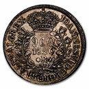 1820-R Brazil Silver 960 Reis XF