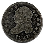 1821 Capped Bust Dime Large Date Good