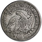 1821 Capped Bust Dime Large Date VF