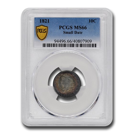 1821 Capped Bust Dime MS-66 PCGS (Small Date)
