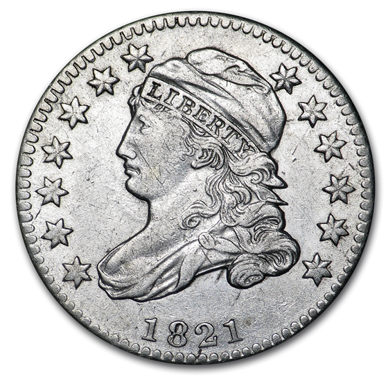 1821 Capped Bust Dime Small Date AU 1821 Capped Bust Dime Small Date AU