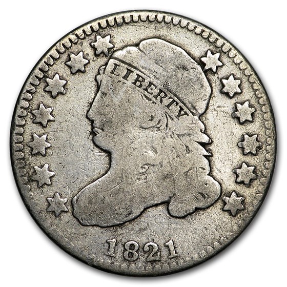 1821 Capped Bust Dime Small Date VG 1821 Capped Bust Dime Small Date VG