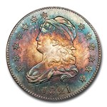 1821 Capped Bust Quarter MS-65 CACG (Col Green-Newman)