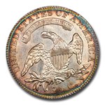 1821 Capped Bust Quarter MS-65 CACG (Col Green-Newman)