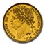 1821 Great Britain Gold Sovereign George IV MS-61 NGC
