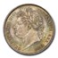 1821 Great Britain Silver Shilling George IV MS-66+ NGC