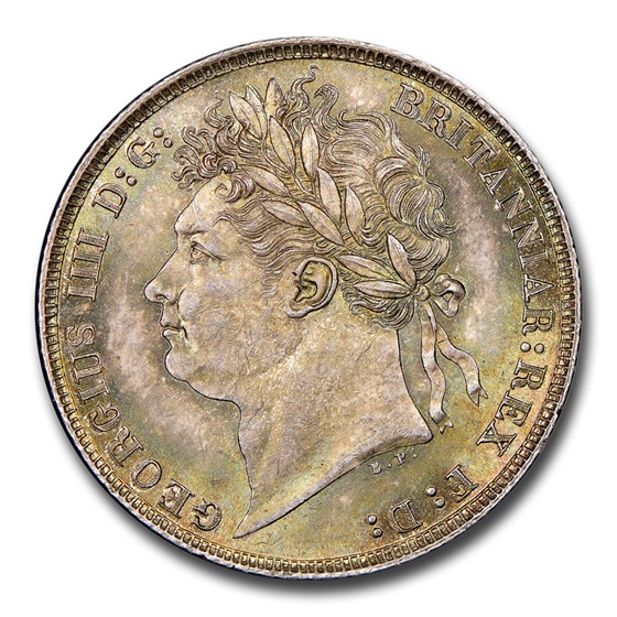 1821 Great Britain Silver Shilling George IV MS-66+ NGC 1821 Great Britain Silver Shilling George IV MS-66+ NGC