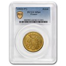 (1822-97) France Gold Jeton of 3 Ducats MS-64 PCGS