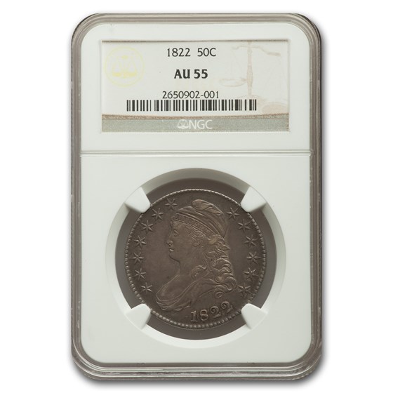 1822 Capped Bust Half Dollar AU-55 NGC 1822 Capped Bust Half Dollar AU-55 NGC